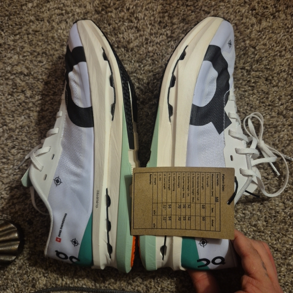 On Running Men's Athletic Shoes - White and Black